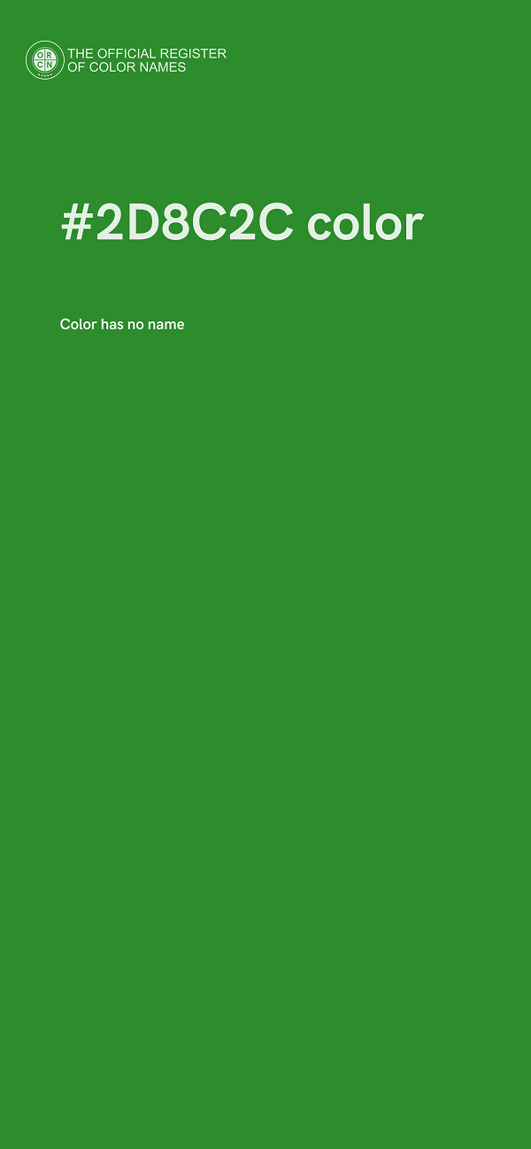 #2D8C2C color image
