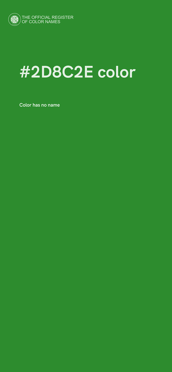 #2D8C2E color image
