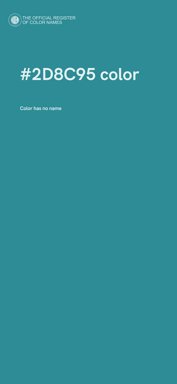 #2D8C95 color image
