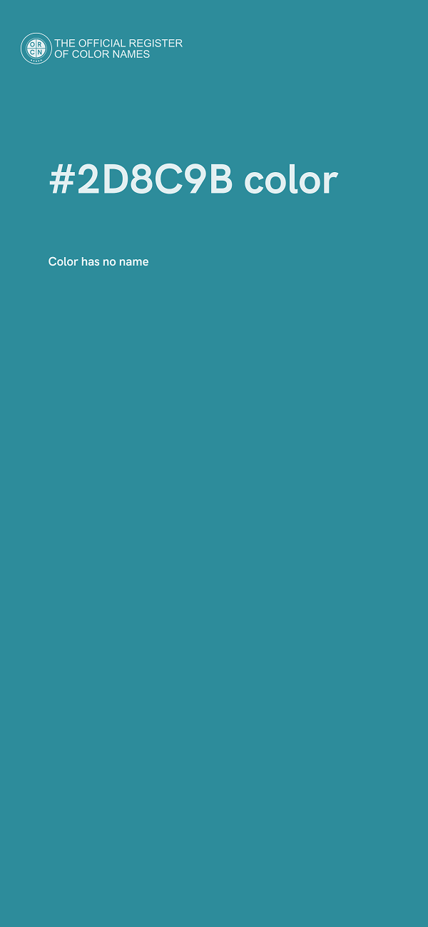 #2D8C9B color image