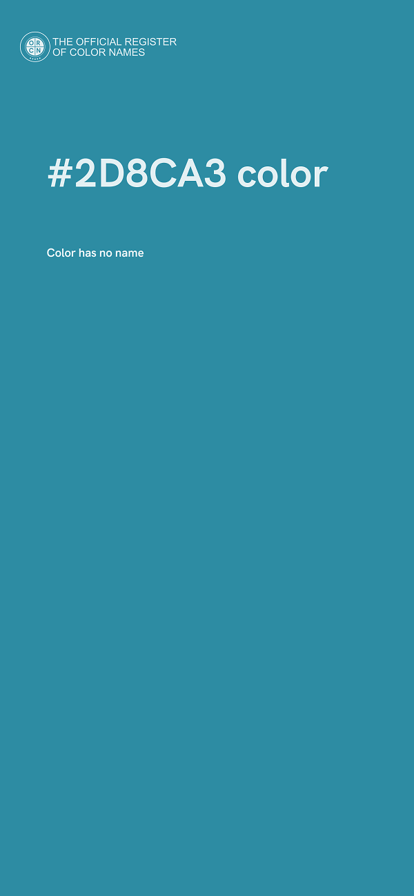 #2D8CA3 color image