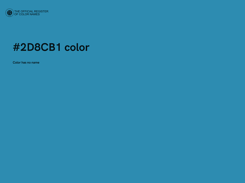 #2D8CB1 color image