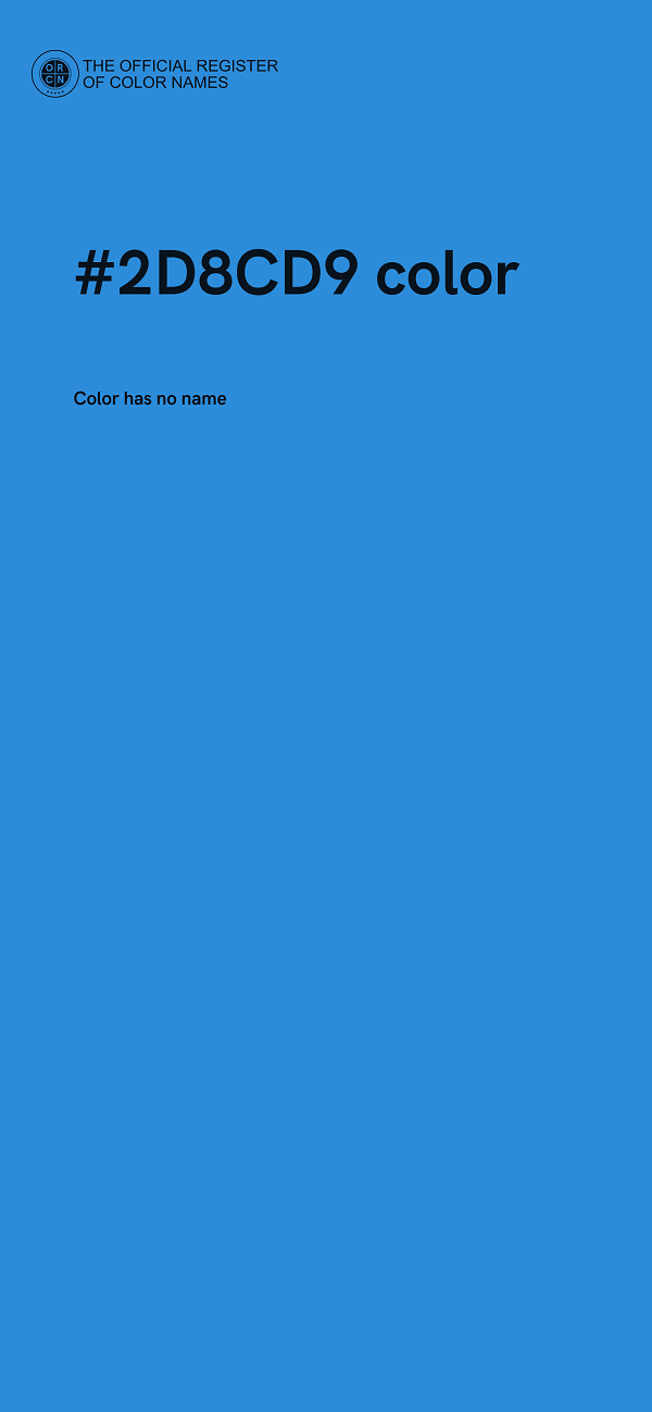 #2D8CD9 color image