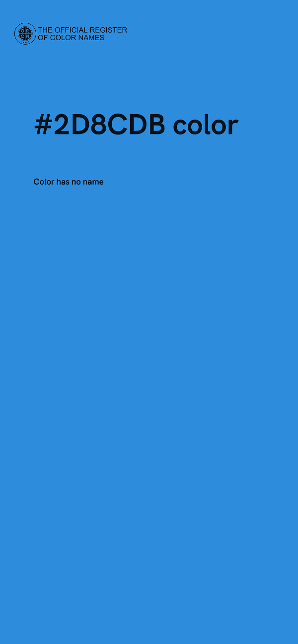 #2D8CDB color image
