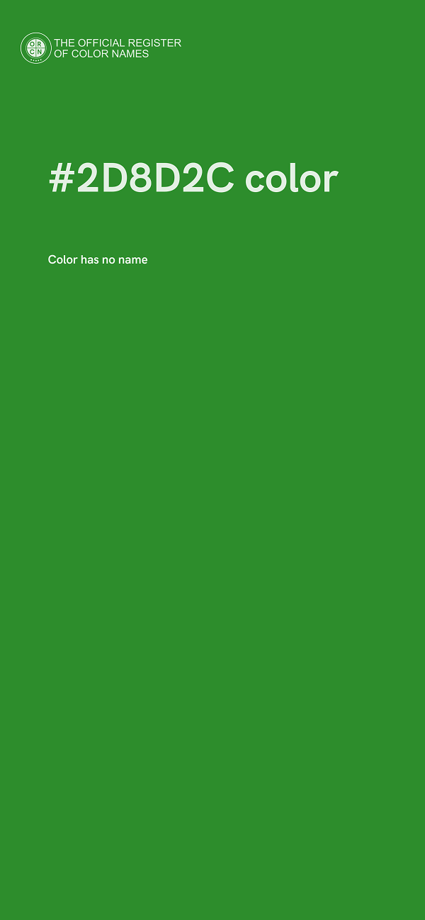 #2D8D2C color image