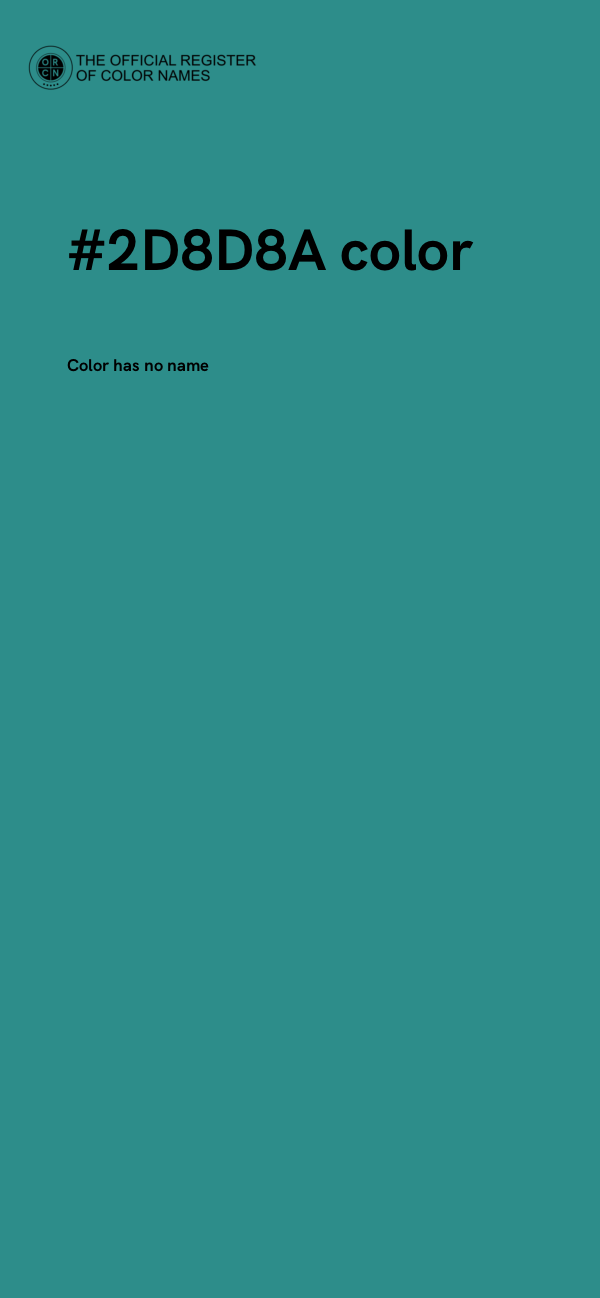 #2D8D8A color image