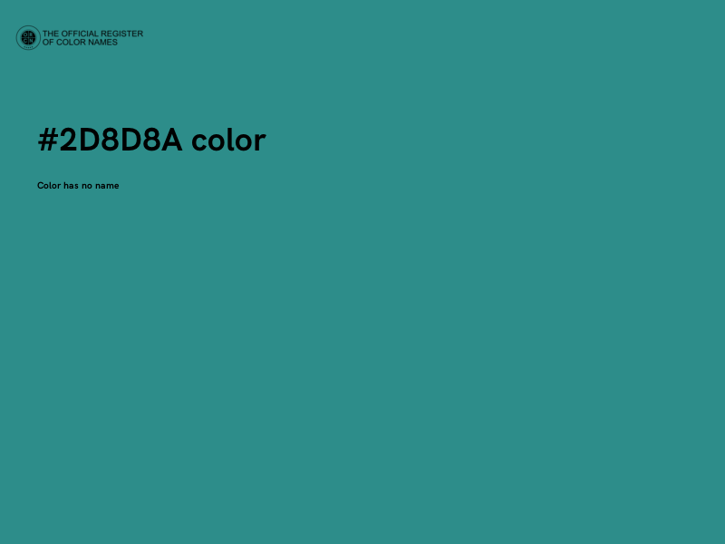 #2D8D8A color image