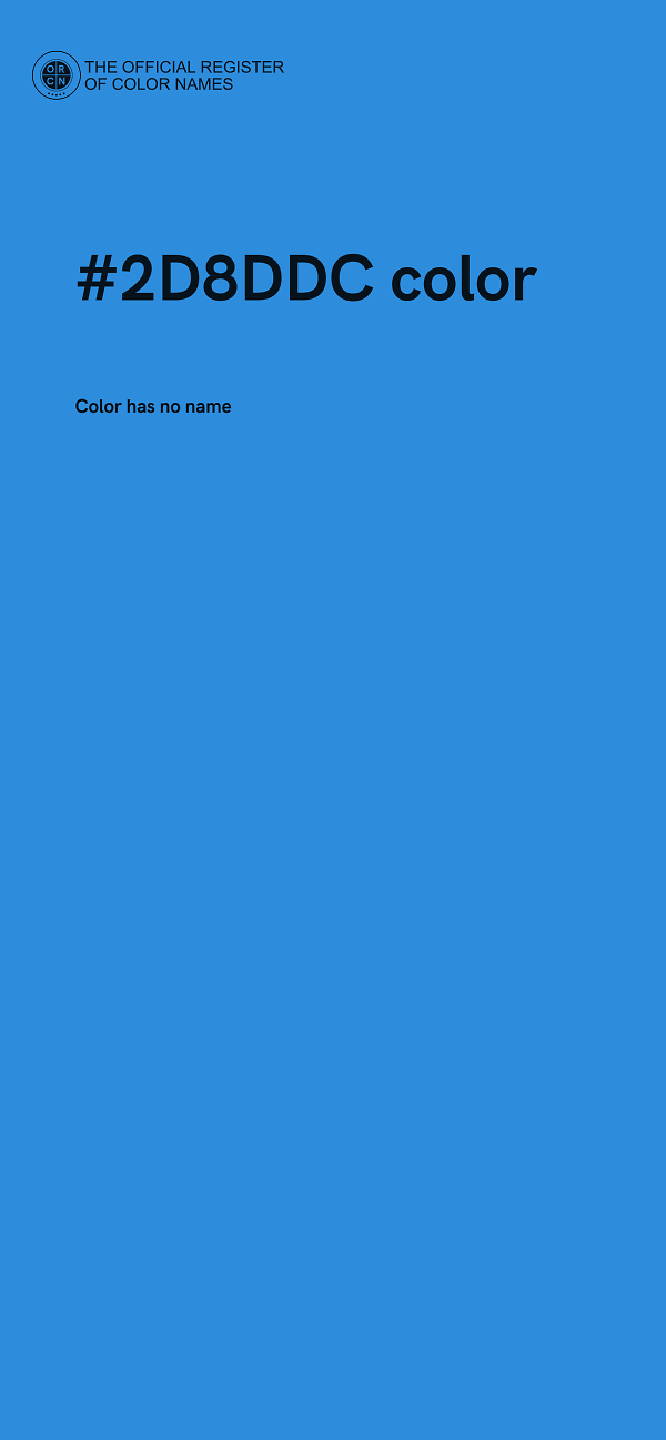 #2D8DDC color image