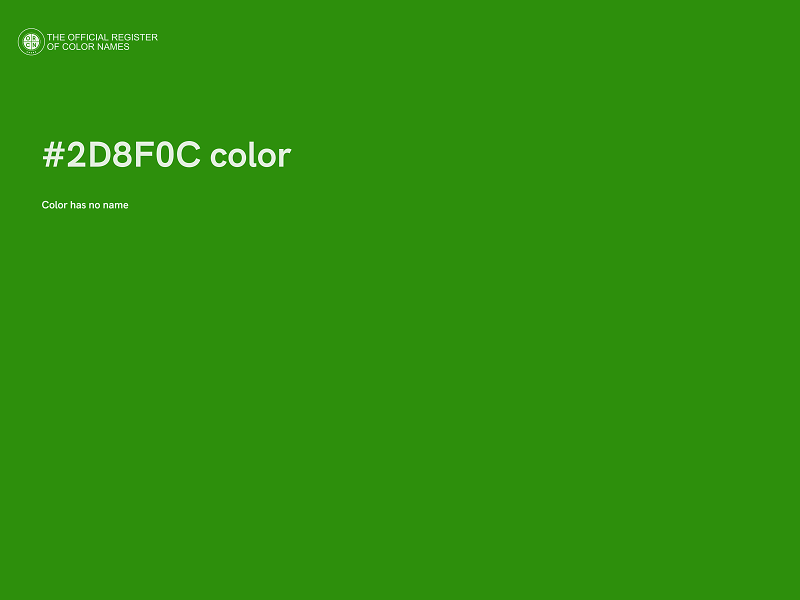 #2D8F0C color image
