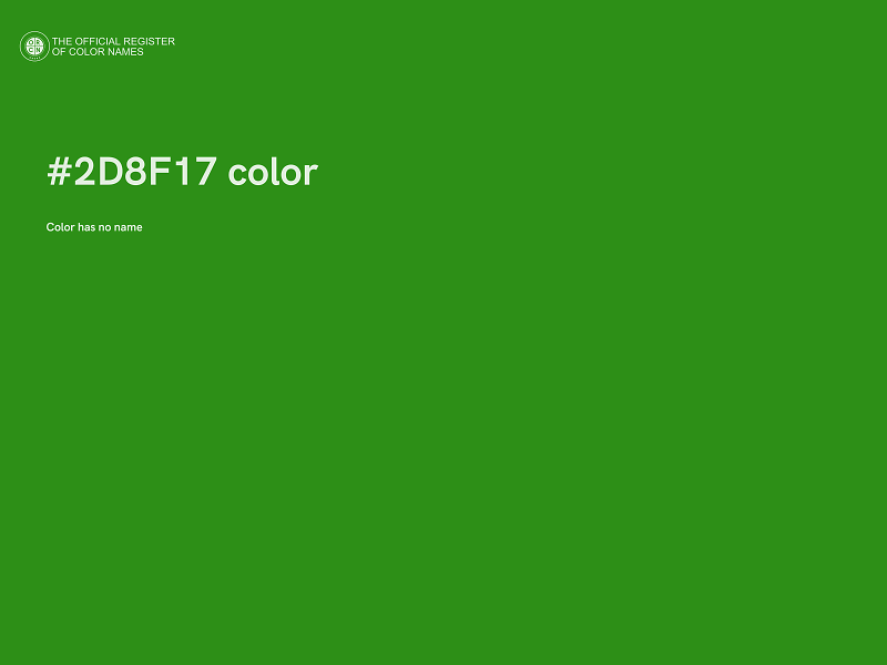 #2D8F17 color image