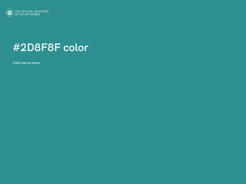 #2D8F8F color image