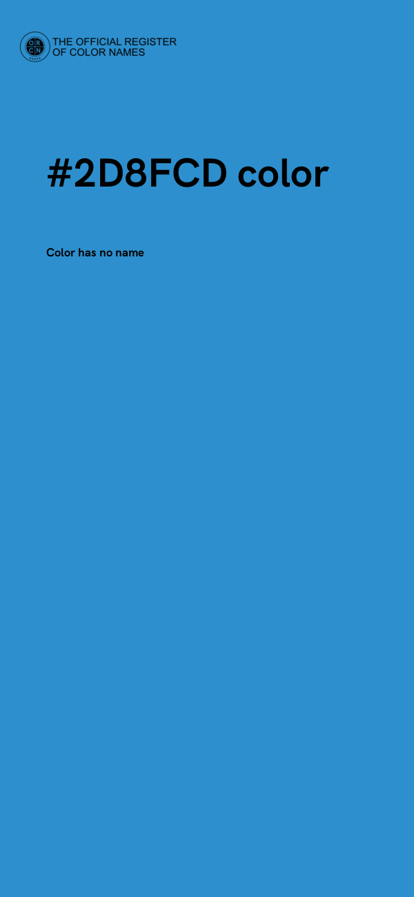 #2D8FCD color image