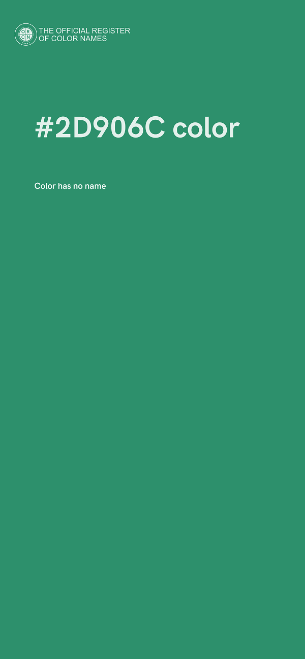 #2D906C color image
