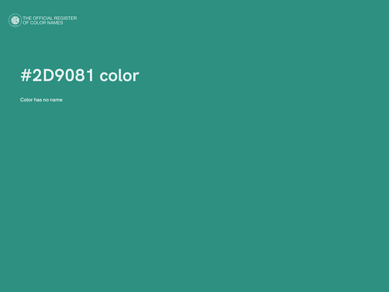 #2D9081 color image