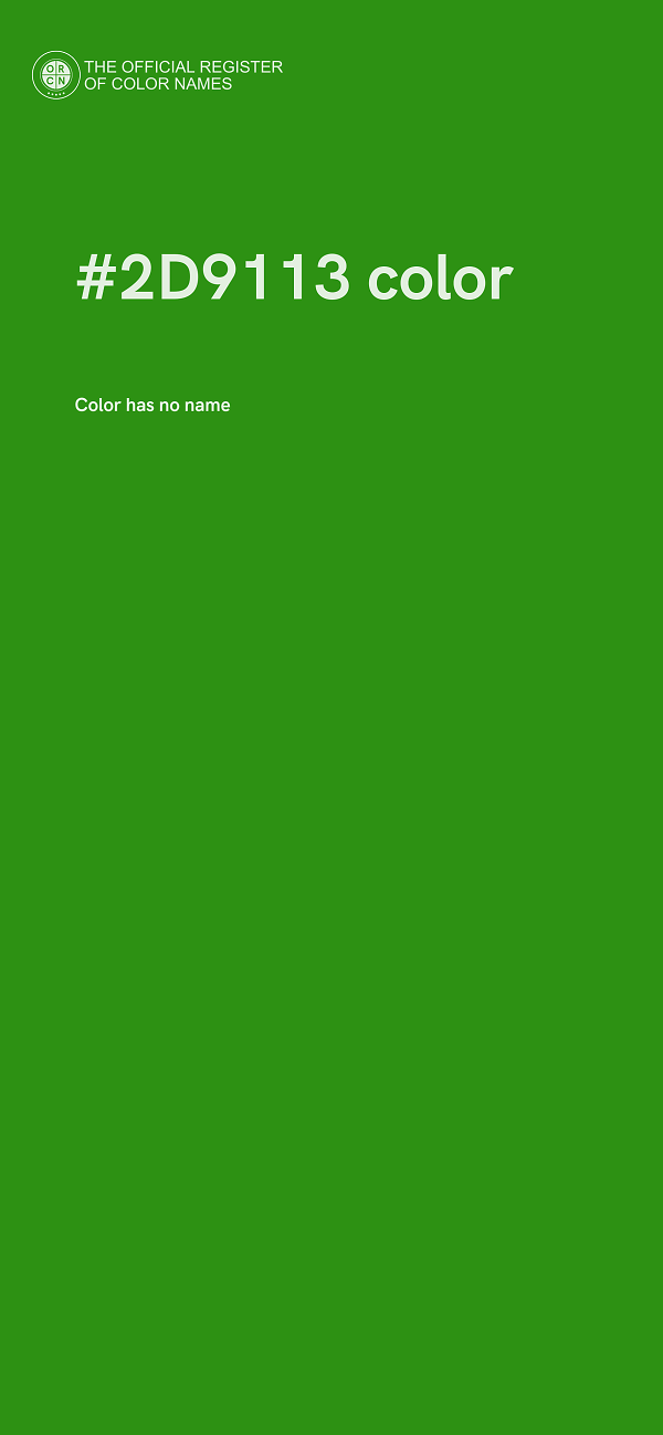 #2D9113 color image
