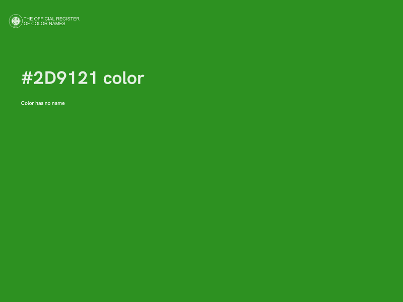 #2D9121 color image