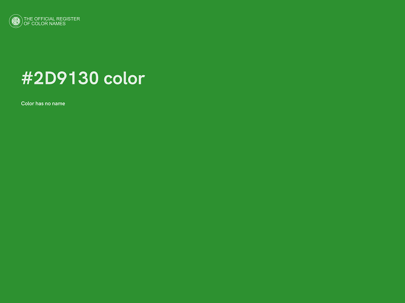 #2D9130 color image