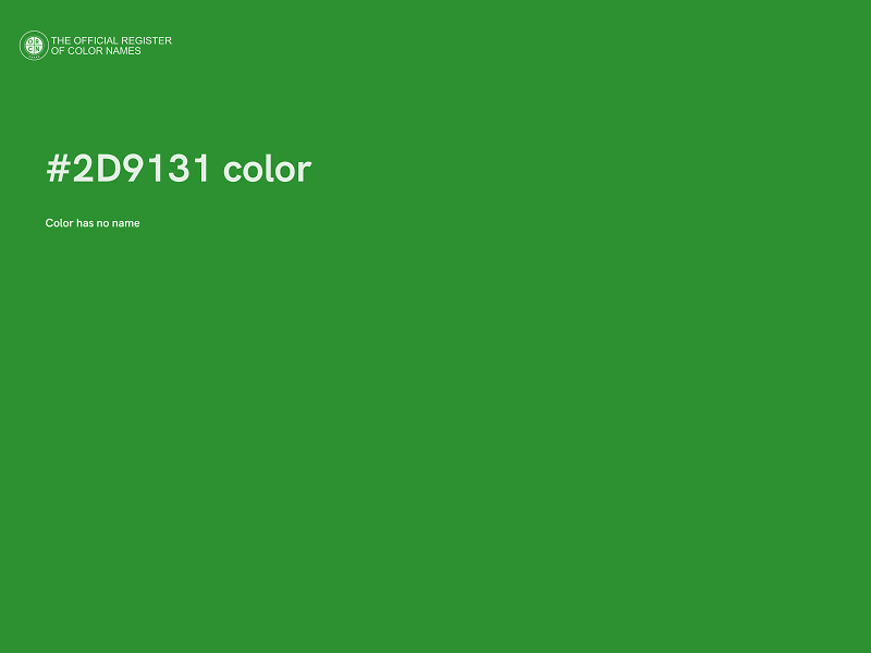 #2D9131 color image