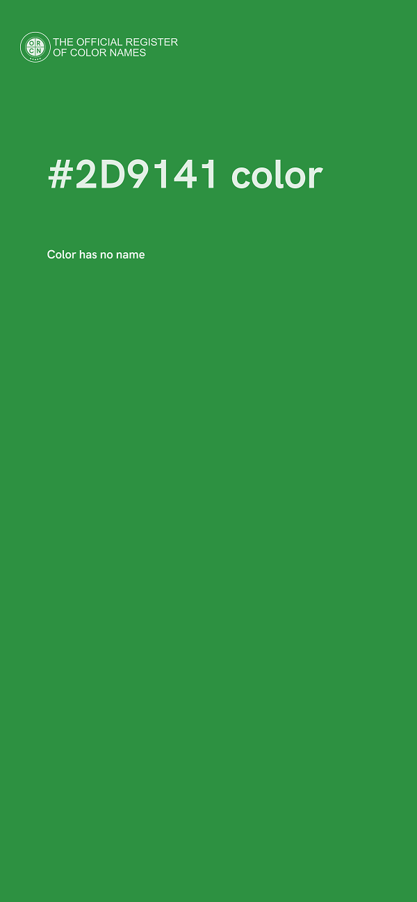 #2D9141 color image