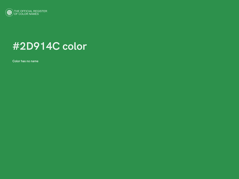 #2D914C color image