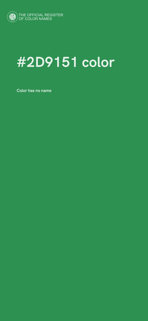 #2D9151 color image