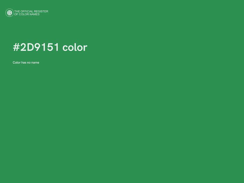 #2D9151 color image