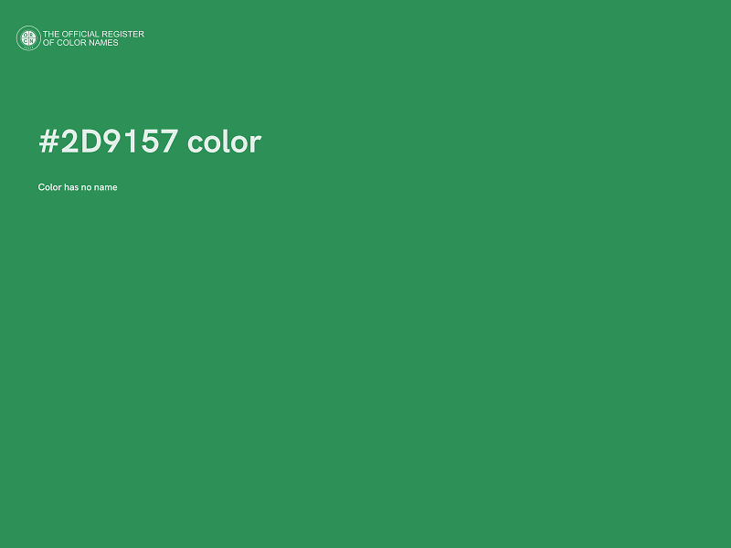 #2D9157 color image