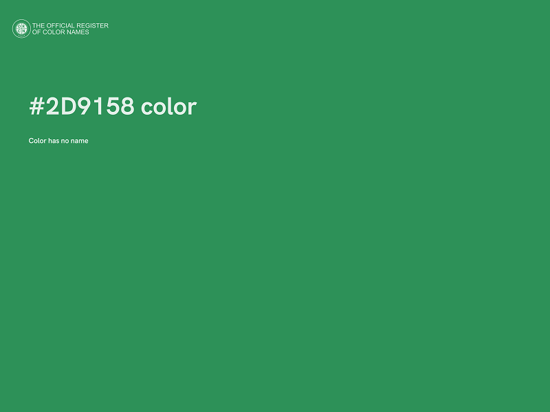 #2D9158 color image