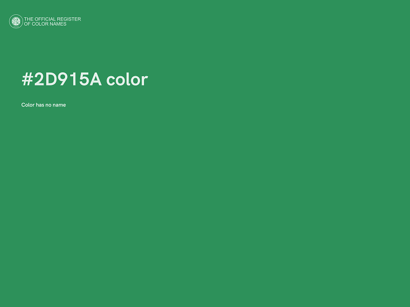 #2D915A color image