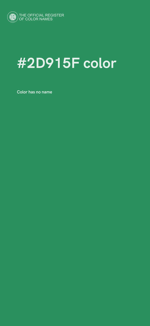 #2D915F color image