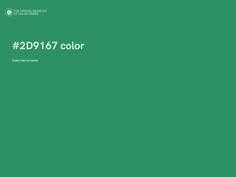 #2D9167 color image