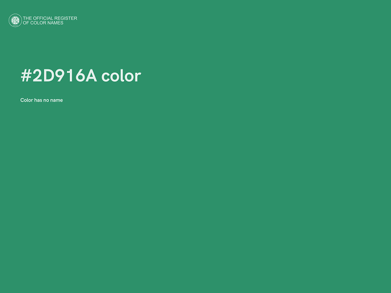 #2D916A color image