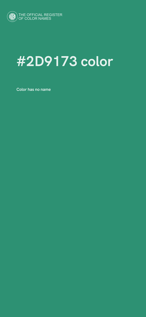 #2D9173 color image