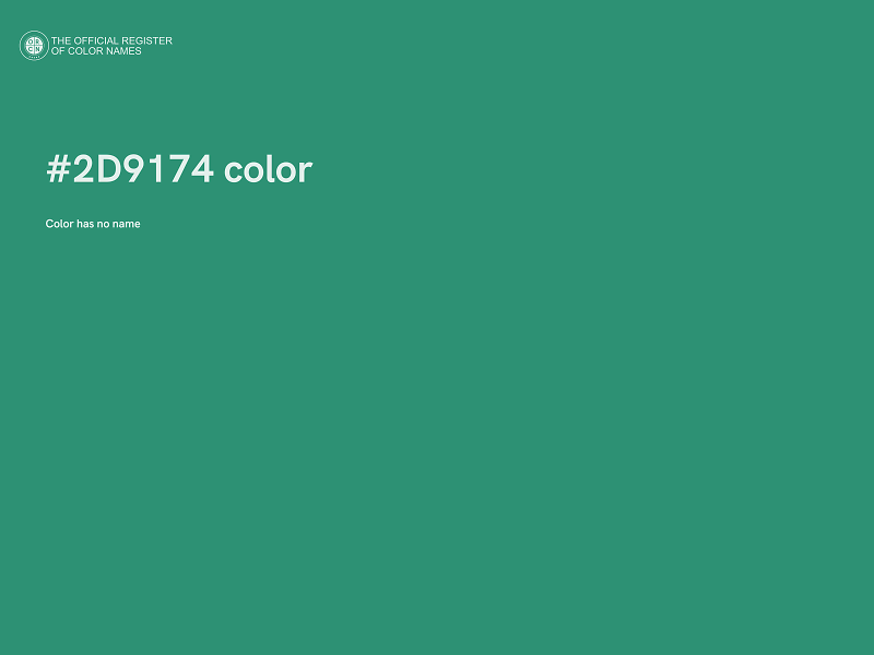 #2D9174 color image