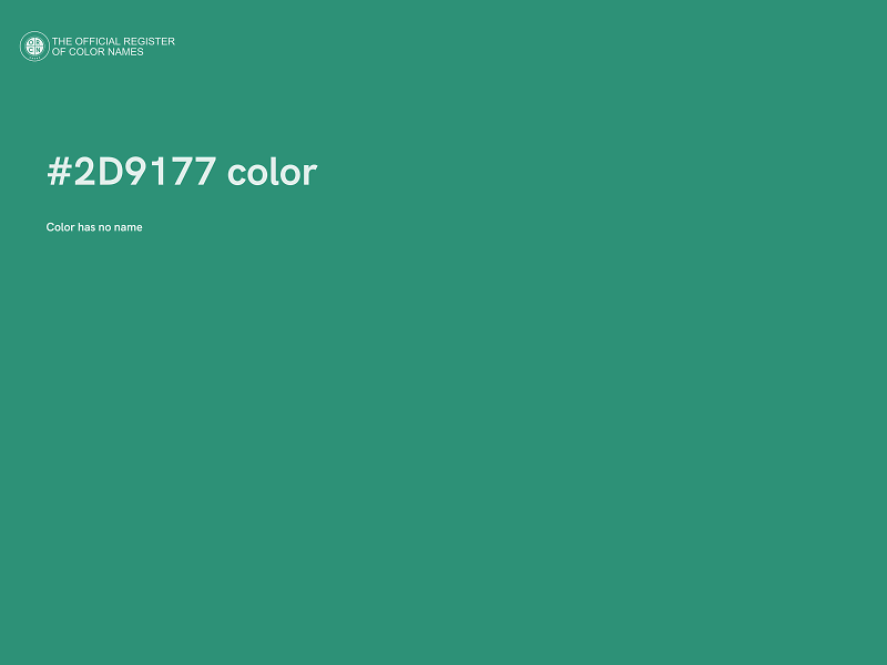 #2D9177 color image