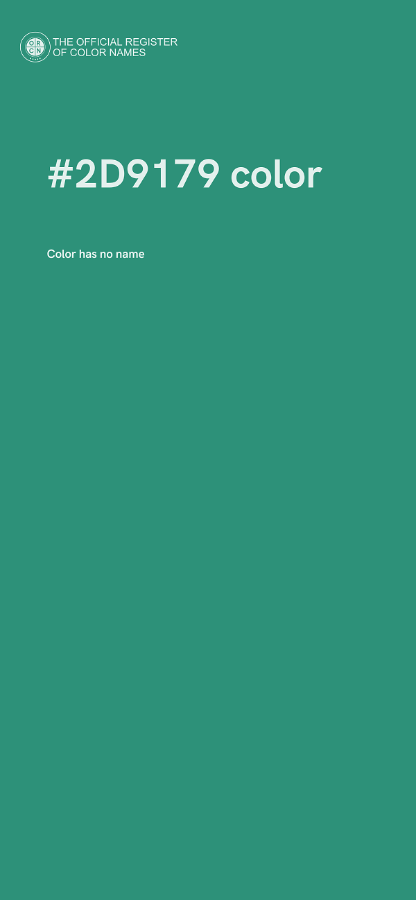 #2D9179 color image