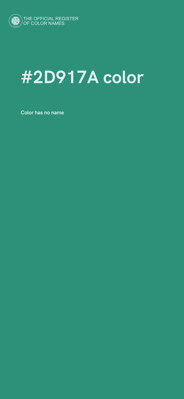 #2D917A color image