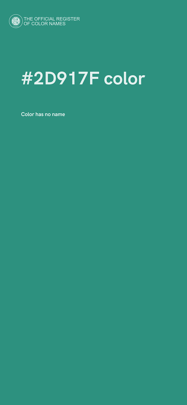 #2D917F color image