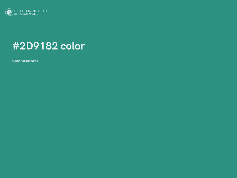 #2D9182 color image