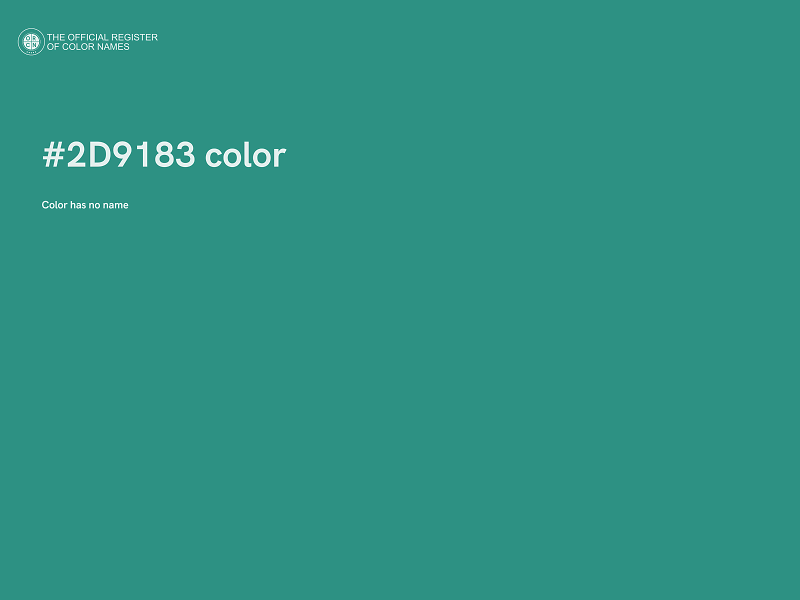 #2D9183 color image