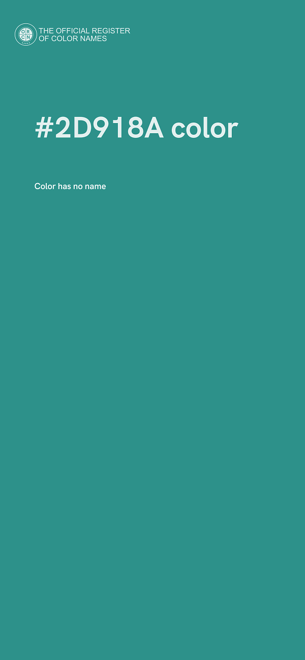 #2D918A color image
