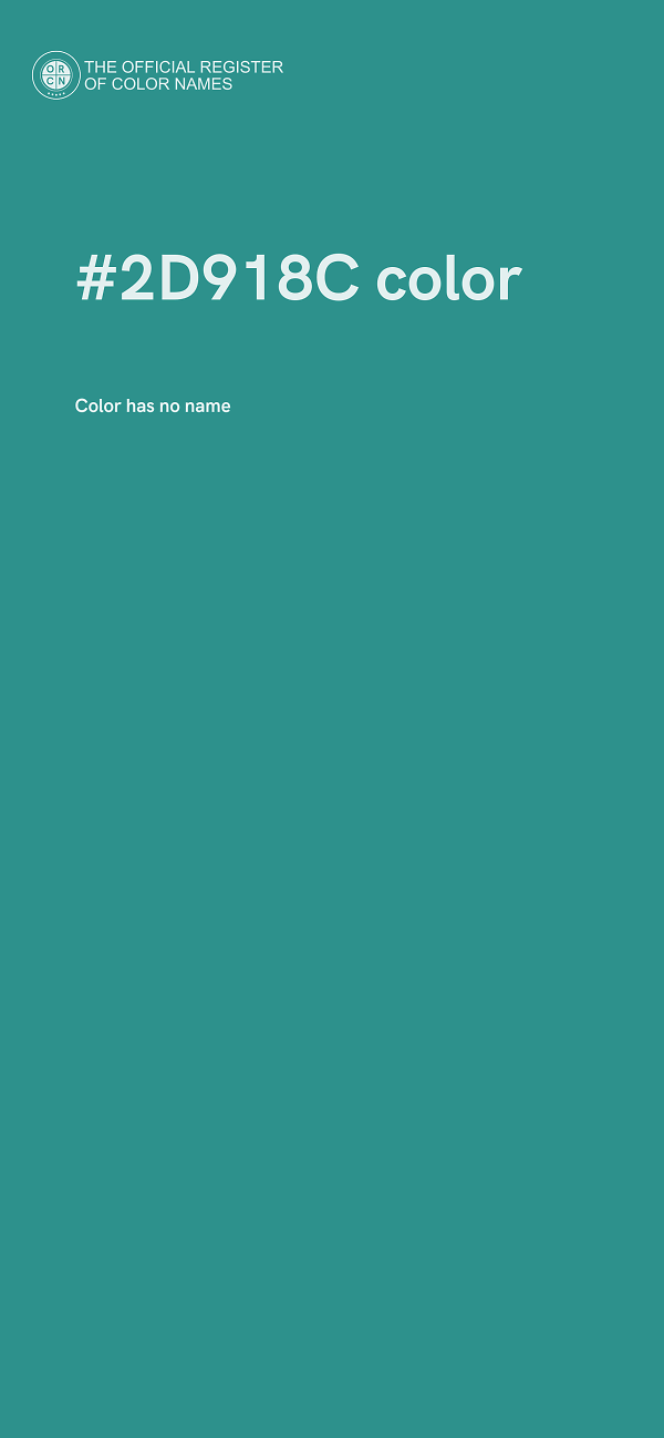 #2D918C color image