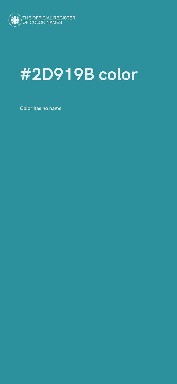 #2D919B color image
