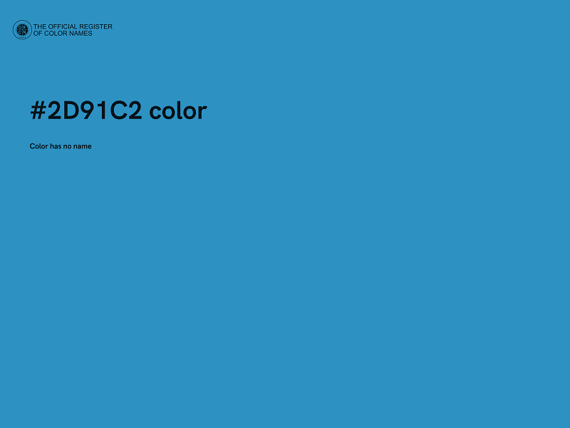 #2D91C2 color image