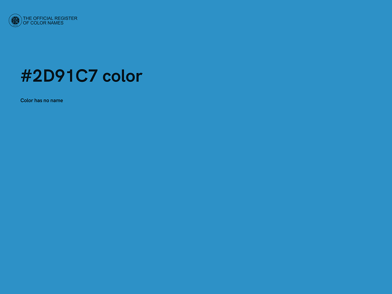 #2D91C7 color image