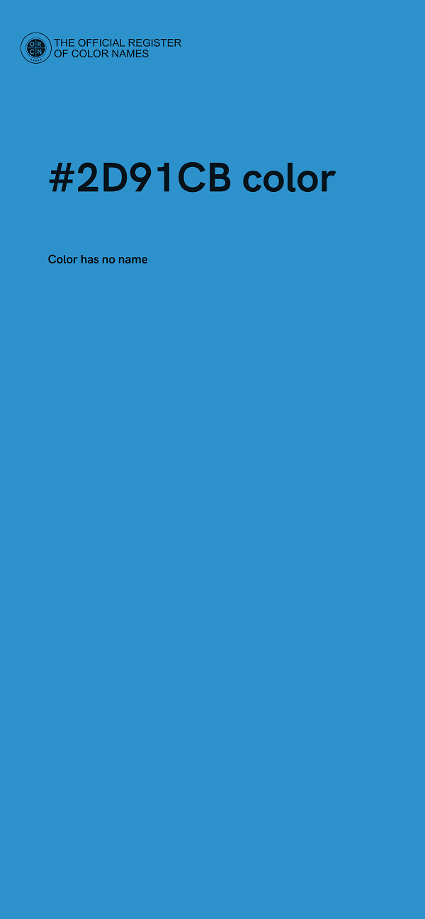 #2D91CB color image