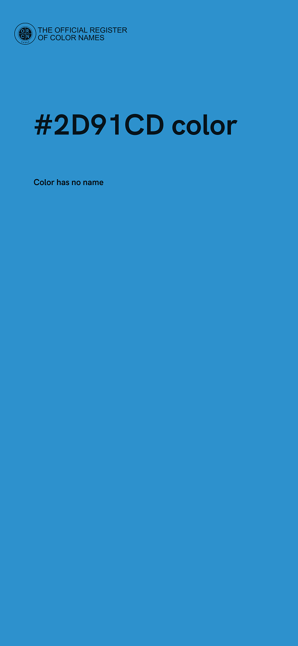 #2D91CD color image