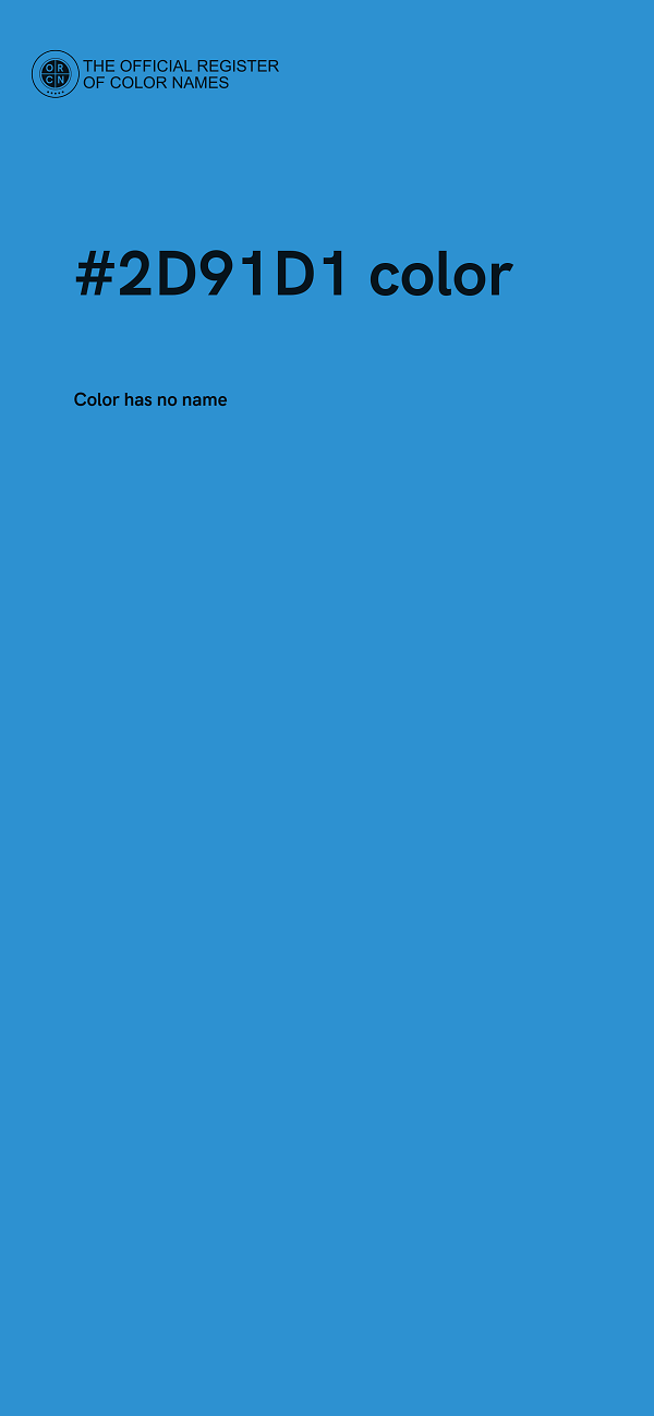 #2D91D1 color image