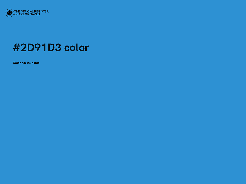 #2D91D3 color image