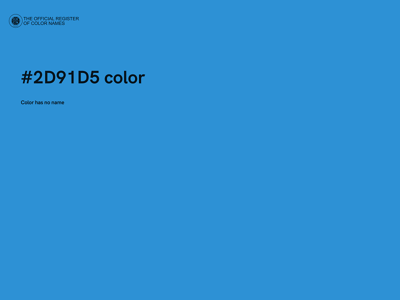 #2D91D5 color image
